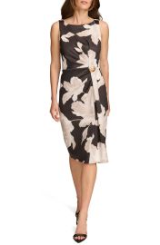 Donna Karan New York Floral Sleeveless Sheath Dress at Nordstrom