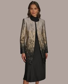 Donna Karan New York Metallic Ombre Open-Front Topper Jacket - Macy39s at Macys