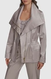 Donna Karan New York Polished Cotton Blend Jacket at Nordstrom