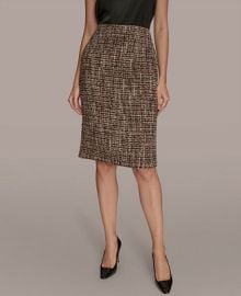 Donna Karan New York Womenx27s Tweed Midi Pencil Skirt - Macyx27s at Macys