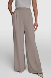 Donna Karan Pinstripe Wide Leg Pants at Nordstrom