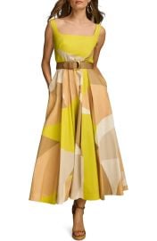 Donna Karan Print Sleeveless Midi Dress at Nordstrom