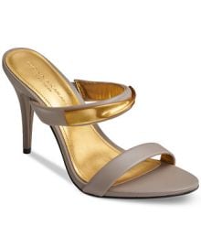 Donna Karan Womens Sabina Double Band Slide Stiletto Heel Dress Sandals - Macys at Macys