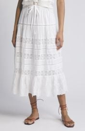 Donna Lace Tie Waist Maxi Skirt at Nordstrom