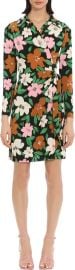 Donna Morgan Floral Long Sleeve Matte Jersey Shirtdress at Nordstrom Rack