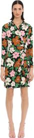 Donna Morgan Floral Long Sleeve Matte Jersey Shirtdress at Amazon