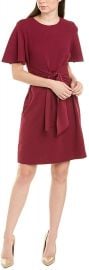 Donna Morgan Tie Front Crepe Dress at Amazon