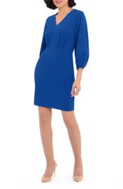 Donna Morgan V Neck Pleated Dress at Nordstrom Rack