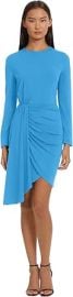 Donna Morgan Women's Long Sleeve Side Drape Dress at Amazon