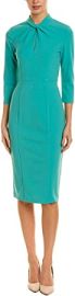 Donna Morgan Women39s Stretch Crepe 34 Sleeve Twisted Neckline Sheath Dress at Amazon