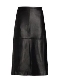 Doreen Cross Seamed Faux Leather Midi Skirt by Joe s Jeans at Saks Off 5th