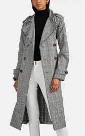 Dorian Plaid Cotton Trench Coat by NSF at Barneys Warehouse