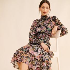 Dorian Ruffled Dress Nuuly at Nuuly