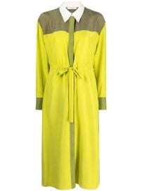 Dorothee Schumacher colour-block Shirt Midi Dress - Farfetch at Farfetch