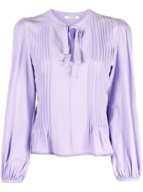 Dorothee Schumacher lace-up wide-sleeves Blouse - at Farfetch