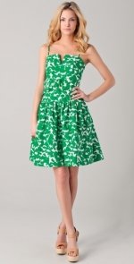 Dorrit's green dress by Milly at Shopbop