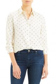 Dot Triangle Silk Shirt by Theory at Nordstrom Rack