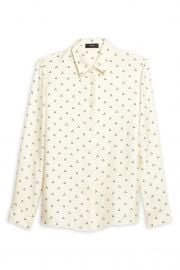 Dot Triangle Silk Shirt by Theory at Hautelook