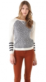 Dots and stripes crewneck top by Gryphon at Shopbop