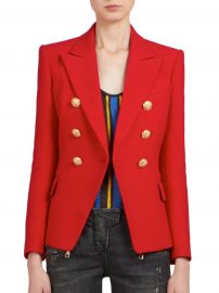 Double Breasted Blazer by Balmain at Neiman Marcus