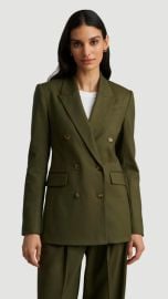 Double-Breasted Blazer in Seasonless Wool Pine Needle curated on LTK at Argent