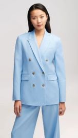 Double-Breasted Blazer in Seasonless Wool Sky curated on LTK at Argent