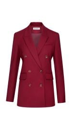 Double-Breasted Blazer in Seasonless Wool Women39s Blazers Argent at Argent