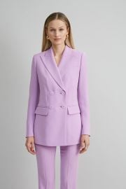 Double Breasted Crepe Blazer Elie Tahari at Elie Tahari