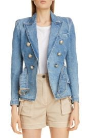 Double Breasted Denim Jacket at Nordstrom