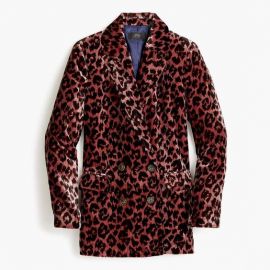 Double Breasted Drape Velvet Blazer by J. Crew at J Crew