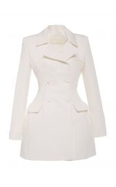 Double Breasted Silk Faille Jacket Dress by Danielle Frankel at Moda Operandi