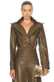 Double Breasted Trench Bodysuit at FWRD