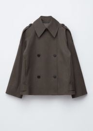 Double-Breasted Trench Jacket - Khaki Green - amp Other Stories US at & Other Stories