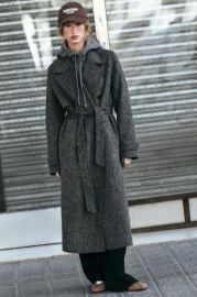 Double Breasted Wool Blend Coat at Zara