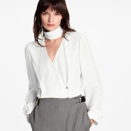 Double-Breasted Wrap Blouse - Women - Ready-to-Wear LOUIS VUITTON at Louis Vuitton