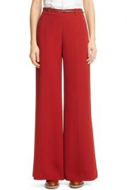 Double Face Flare Crepe Trousers at Nordstrom