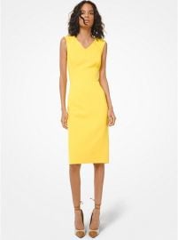 Double-Face Stretch Bouclé Sheath Dress at Michael Kors