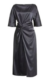 Double Faced Satin Long Twist Tunic By Lapointe  Moda Operandi at Moda Operandi