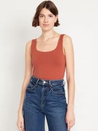 Double-Layer Scoop-Neck Tank Top at Old Navy