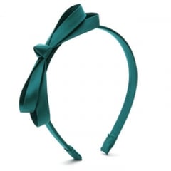 Double Loop Bow Headband in Lagoon by L Erickson at Amazon