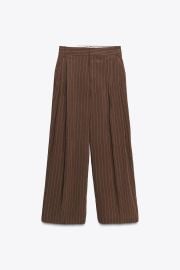 Double Pleat Flap Pants at Zara