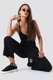 Double Strap Jumpsuit Black NA-KD at NA-KD