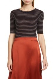 Double Stripe Crew Neck T-Shirt by Vince at Nordstrom Rack