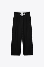 Double Waist Wide Leg Pants at Zara