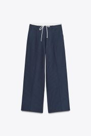 Double Waistband Wide Leg Pants at Zara