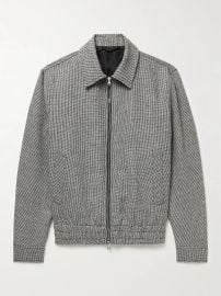 Double-Weave Micro-Checked Virgin Wool and Mohair-Blend Blouson Jacket by Mr P. at Mr Porter