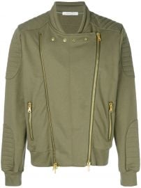 Double Zip Bomber Jacket by Pierre Balmain at Farfetch