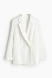 Double-breasted Blazer - White - Ladies HampM US at H&M