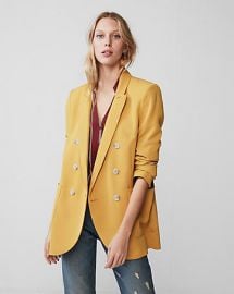 Double breasted blazer at Express