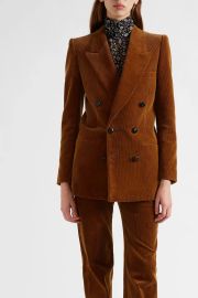 Double-breasted cotton-corduroy blazer at Net a Porter